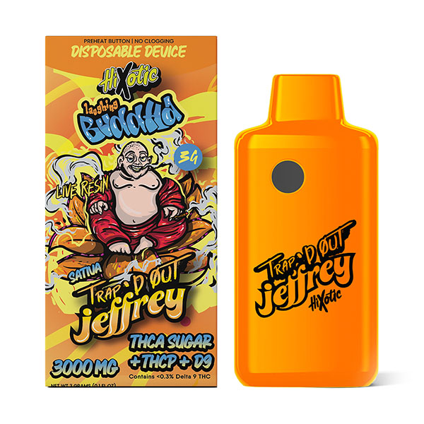 HiXotic Trap’d Out Jeffrey THCA Disposables | 3g