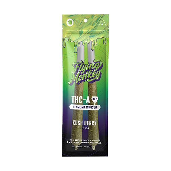 Flying Monkey 42.0 THC-A Diamond Infused Pre-Roll | (2pk) 4g