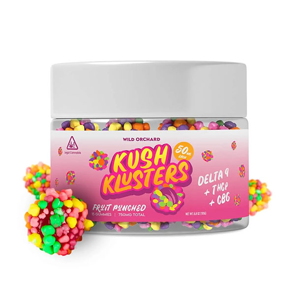 Wild Orchard Kush Klusters D9 + THCp Gummies