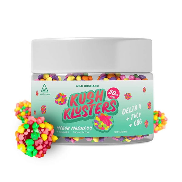 Wild Orchard Kush Klusters D9 + THCp Gummies