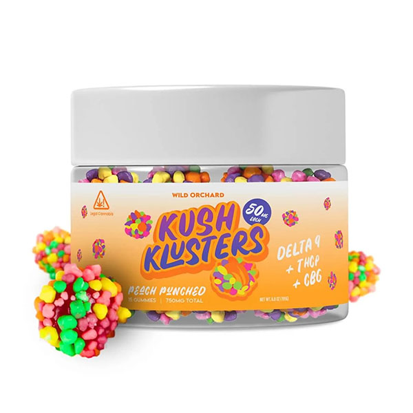 Wild Orchard Kush Klusters D9 + THCp Gummies