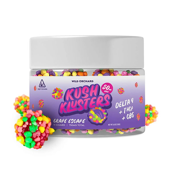Wild Orchard Kush Klusters D9 + THCp Gummies