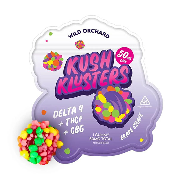 Wild Orchard Kush Klusters D9 + THCp Gummies