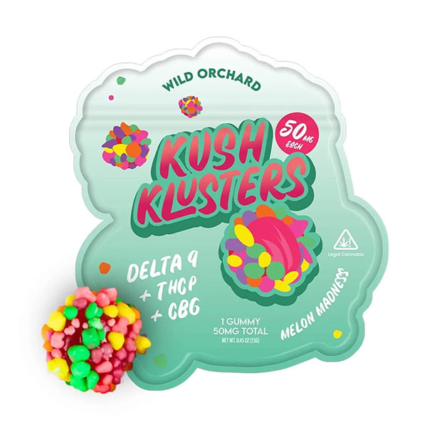 Wild Orchard Kush Klusters D9 + THCp Gummies