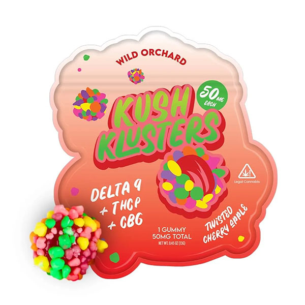 Wild Orchard Kush Klusters D9 + THCp Gummies